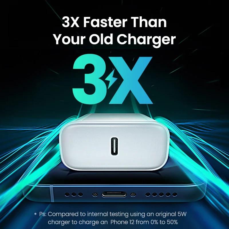 PD 35W Charger For iPhone 16 15 14 13 12 11 Pro Max Plus USB C Charger Fast Charging Type C Cable Quick Charge Adapter Phone Accessories