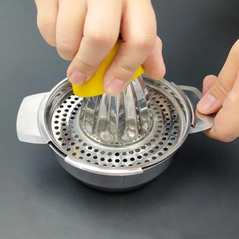 Stainless Steel Lemon Juicer Squeezer Manual Fruit Juicer Orange Juice Maker Portable Metal Citrus Juicer Kitchen Tools Gold111