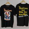 Черная футболка с принтом The Black Crowes Shake Your Money Maker World Tour, двусторонняя