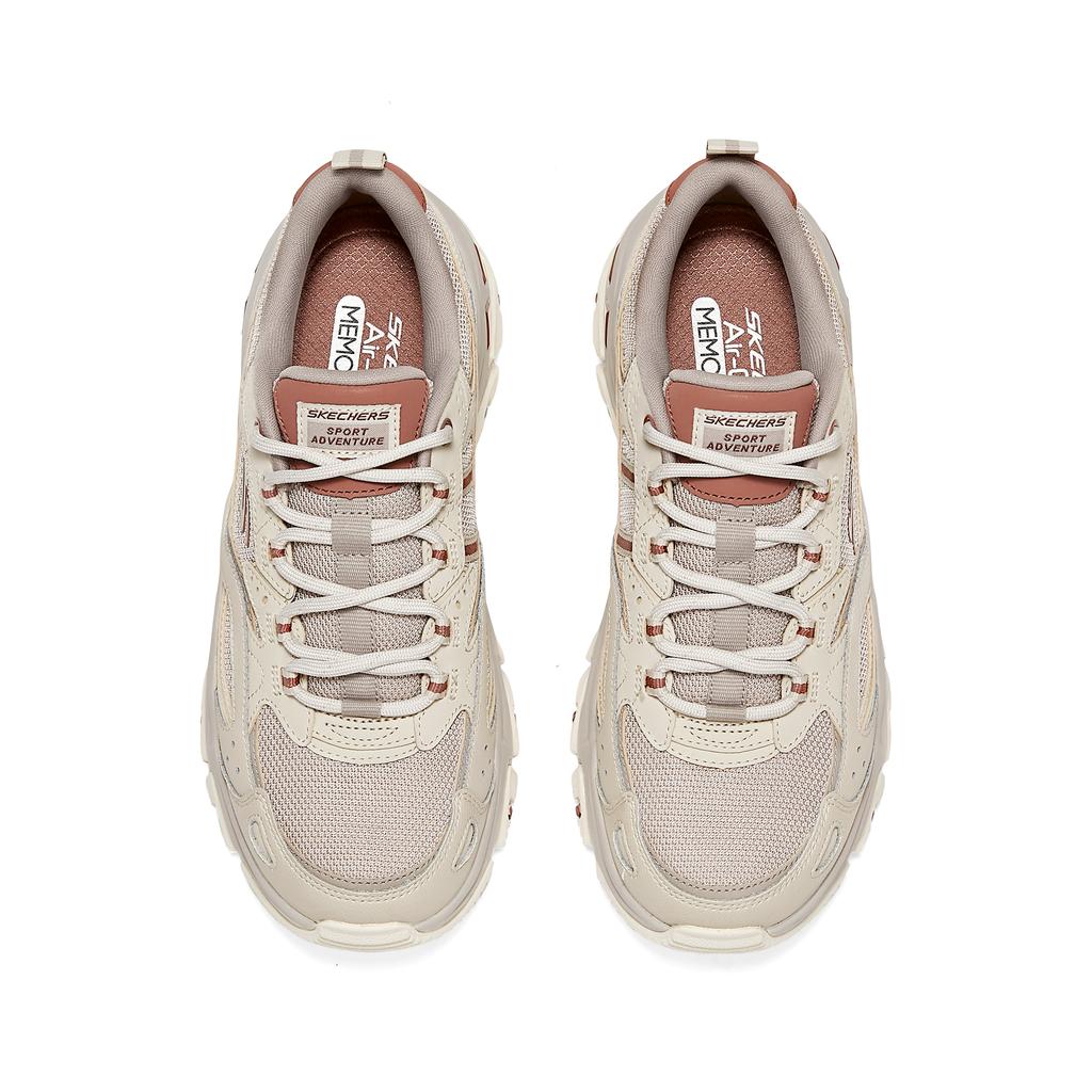 Skechers DLites Hiker Удобные Универсальные Прочные Низкие Папины Кроссовки Женская Кроссовка Серый Коричневый 180134-TPMT