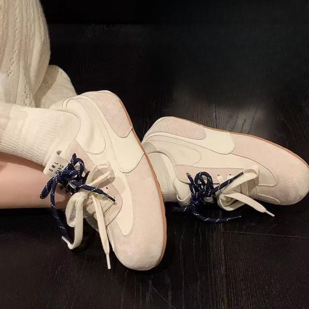 Обувь Кроссовки Женские Французские ретро с круглым носком на шнуровке Обувь Форреста Гампа Удобные и легкие повседневные на платформе Немецкие тренировочные кроссовки