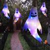 Halloween Decoration Hair Dryer Ghost LED Luminous Ghost Pendant Party Grimace Venue Layout Props