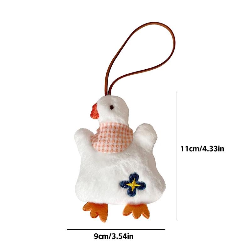 1 шт. брелок для ключей с изображением мультфильма, подвесной декор, милая сумка, брелок, креативная кукла-животное, плюшевая бирка против потери