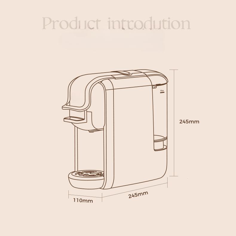 Полностью автоматическая бытовая капсульная кофемашина, итальянская универсальная капсулирующая машина4Комбинация1