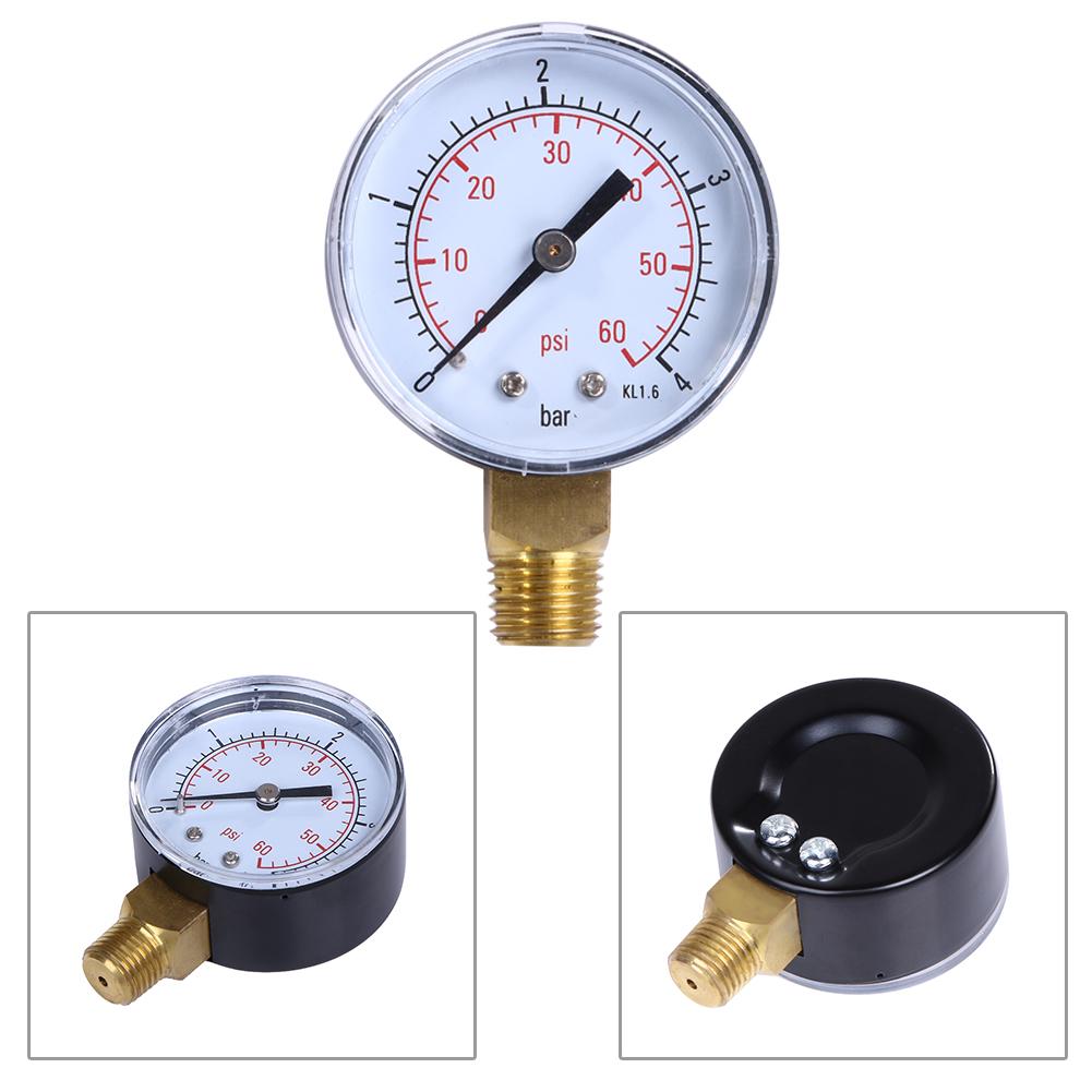 Pressure Gauge Accurate Air Gauge Instrument for Vacuum Pump 0-60 PSI G1/8in Connector Vacuum Gauge Supplies
