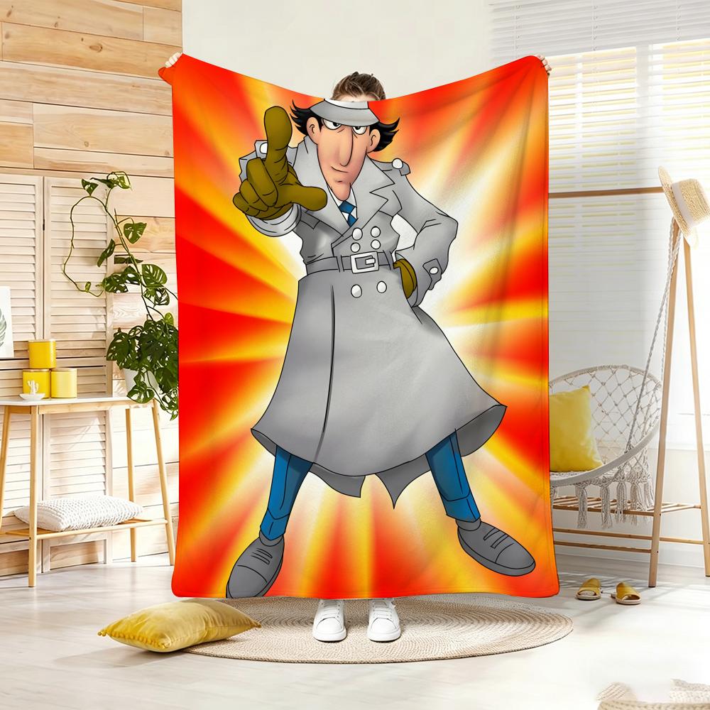 Anime I-Inspector GadgetS Throw Lightweight Flannel Blanket Soft Skin-friendly for Summer Cooling