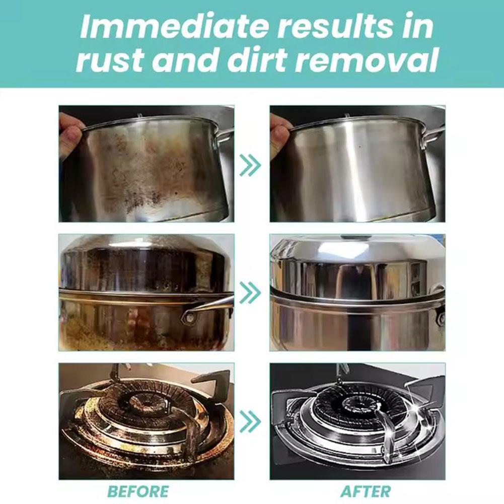 150 мл очиститель для посуды Удаляет черный налет с нержавеющей стали Средство для чернения черного дна кастрюль Полировка черного дна кастрюль Домашняя кухня
