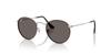 Солнцезащитные очки 0RB3447 ROUND METAL МАТОВЫЕ HAVANA 9277B153 НА МАТОВОМ СЕРЕБРЕ ТЕМНО-СЕРЫЕ Поляризационные [Ray-Ban]