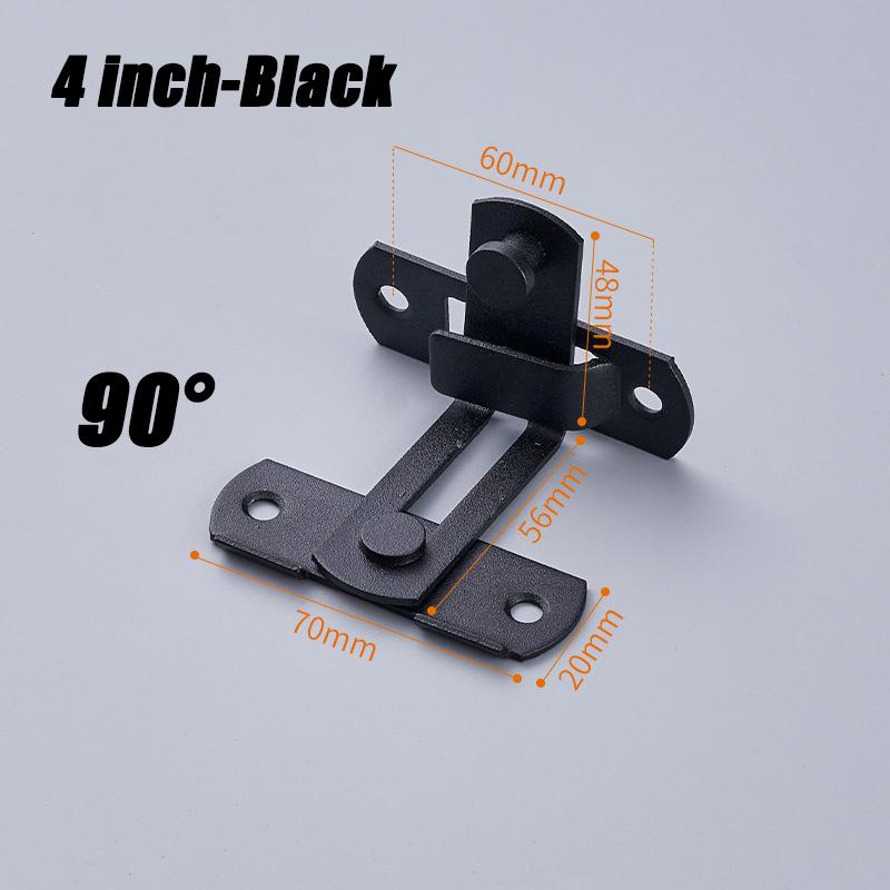 Stainless Steel Door Hasp Safety Buckle Latch Sliding Pet Cage Door Lock Security Hardware With Screws Window Cabinet Home Latch