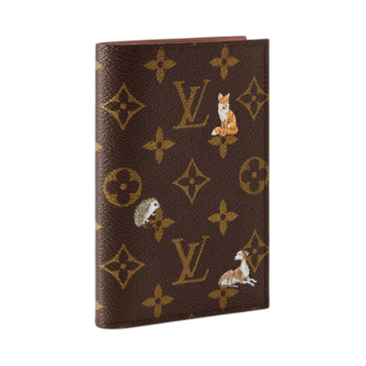 Louis Vuitton Ss26 Animal Combination Print Monogram Forest Coated Canvas Passport Holder Men Passport Holder Brown M27023