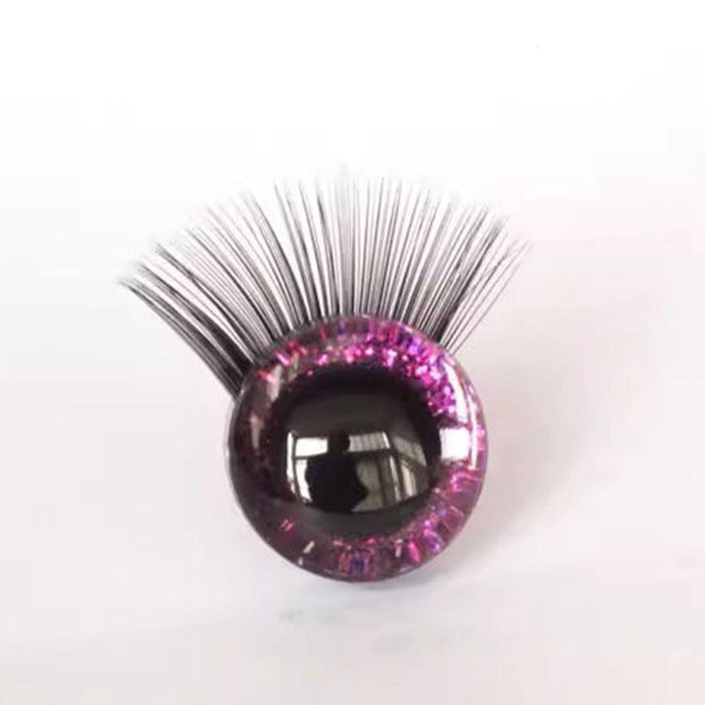 10 Colors Glitter Crystal Eyes 12mm Eyes with Eyelash New Bear Animal Eyes Doll Accessories