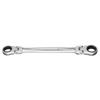 Tone Ratchet Wrench X Flats (TONE) Double-Ended RMFWB-2224, 11/16" 3/4"