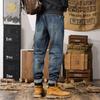 Джинсы-шаровары мужские осенние хлопковые прямые брюки-шаровары мужские осенние американские модные брендовые джинсы мужские осенне-зимние