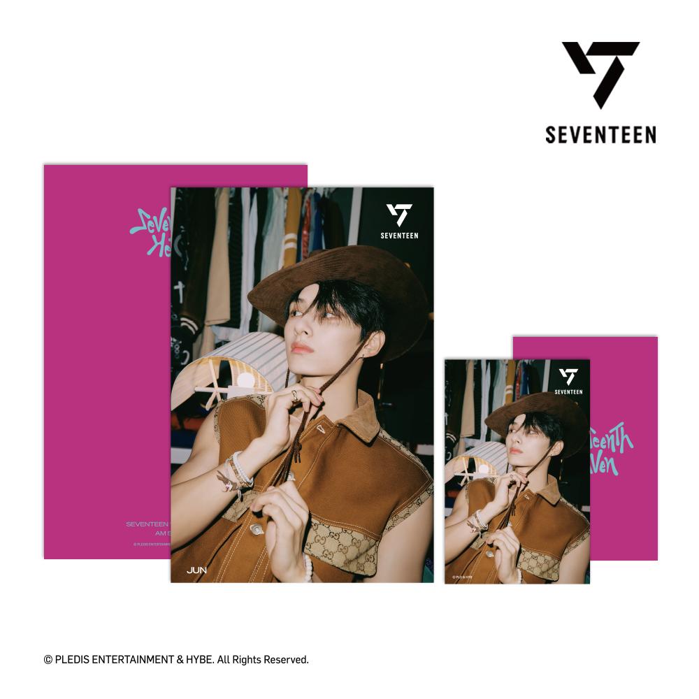 Seventeen 3D фотолентикулярная почтовая открытка + 1 фотокарточка SEVENTEENTH HEAVEN AM 5 26 Ver