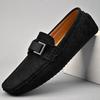 Suede Leather Mens Driving Footwear Slip On Man Formal Shoes High Quality Men Shoes Driving Lazy Loafers Moccasins Big Size 49