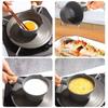Nonstick Mini Sauce Pan Small Soup Pot Milk Pan Wooden Handle Hot Oil Pan Butter Melting Pot Cooking Saucepan with Pour Spout