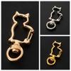 Zinc Zinc Alloy Cat Lobster Claw Clasp Keyring Making Split Key Ring Connector  DIY Jewelry