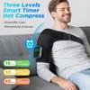 APP Detachable Controller Shoulder Massager,Cordless Heating Vibration Massage Belt,Knee Pad Shoulder Brace,Muscle Joint Relax