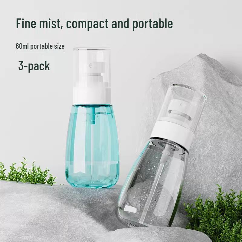 Ultra-Fine Mist Travel Spray Bottle for Face Moisturizing - Portable and Refillable, Perfect for Alcohol.