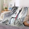Drama The Untamed Xiao Zhan Wang Yi Bo Soft Throw Blanket Throw Blanket Soft Cartoon Printed Bedspread Bedspread Sofa Gift#(2)