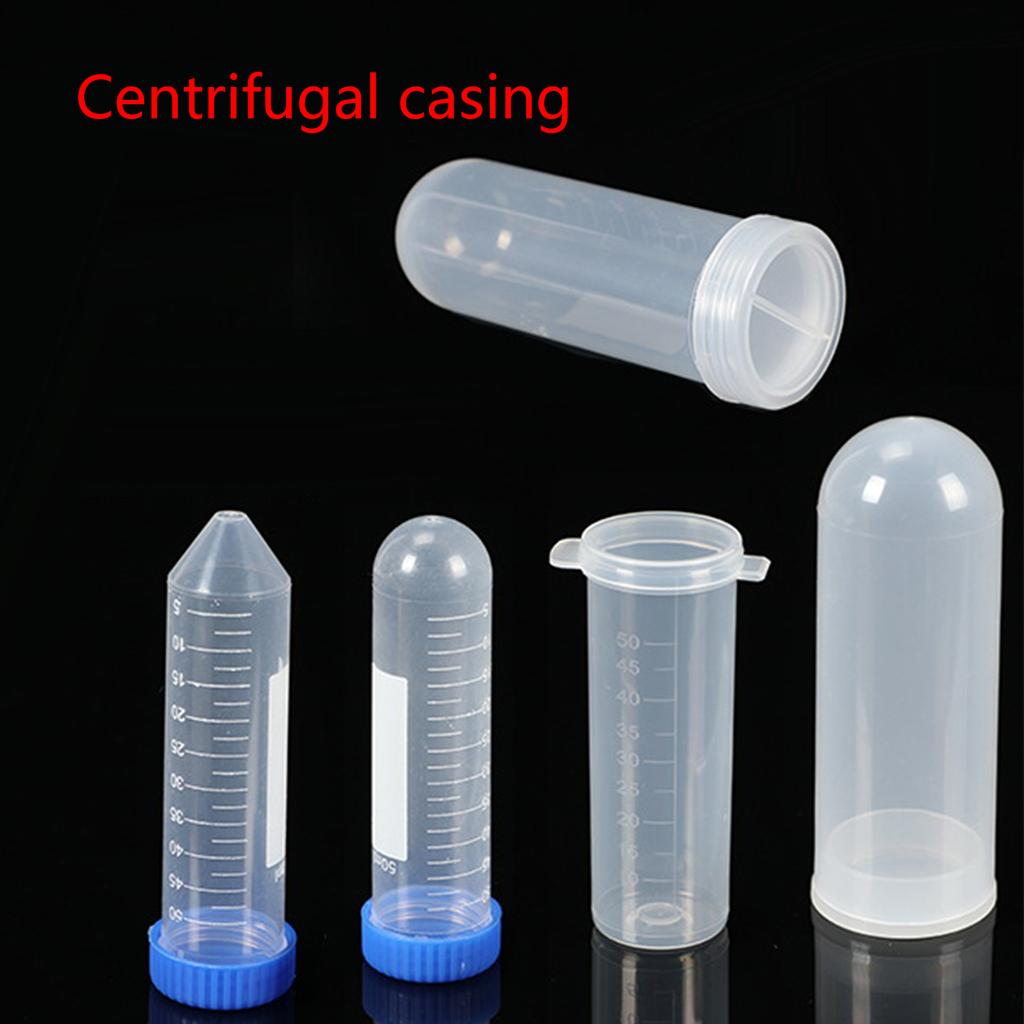 50 шт. лабораторная центрифужная пробирка 50 мл с круглым дном и винтовой крышкой, бюретка со шкалой, пластиковая пробирка для биологического образца
