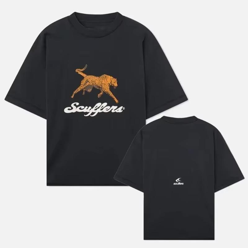 2025 Южная Америка Новые Модные Принтованные Шлепанцы Мужские и Женские Футболка для Серфинга и Отпуска Роскошные Бренды Уличный Стиль Короткий Рукав Унисекс Топ