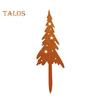 4Pcs/Set Christmas Tree Garden Stake Weather-proof Heavy Duty Outdoor Patio Yard Lawn Metal Elk Silhouette Sign Spike Stick Decoration Ornament