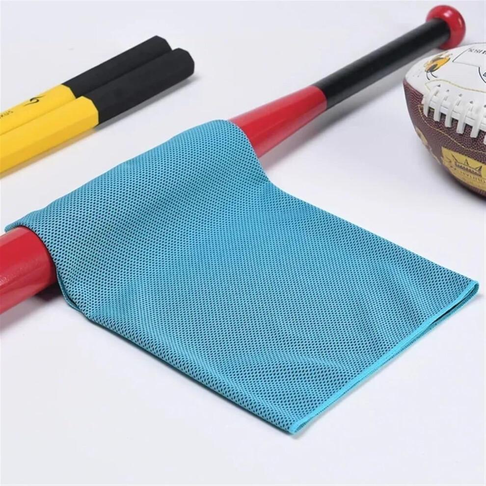 Cooling Sports Towel Ice Silk Instant Chill for Running Fitness Camping Hiking 30x80cm Rose Red