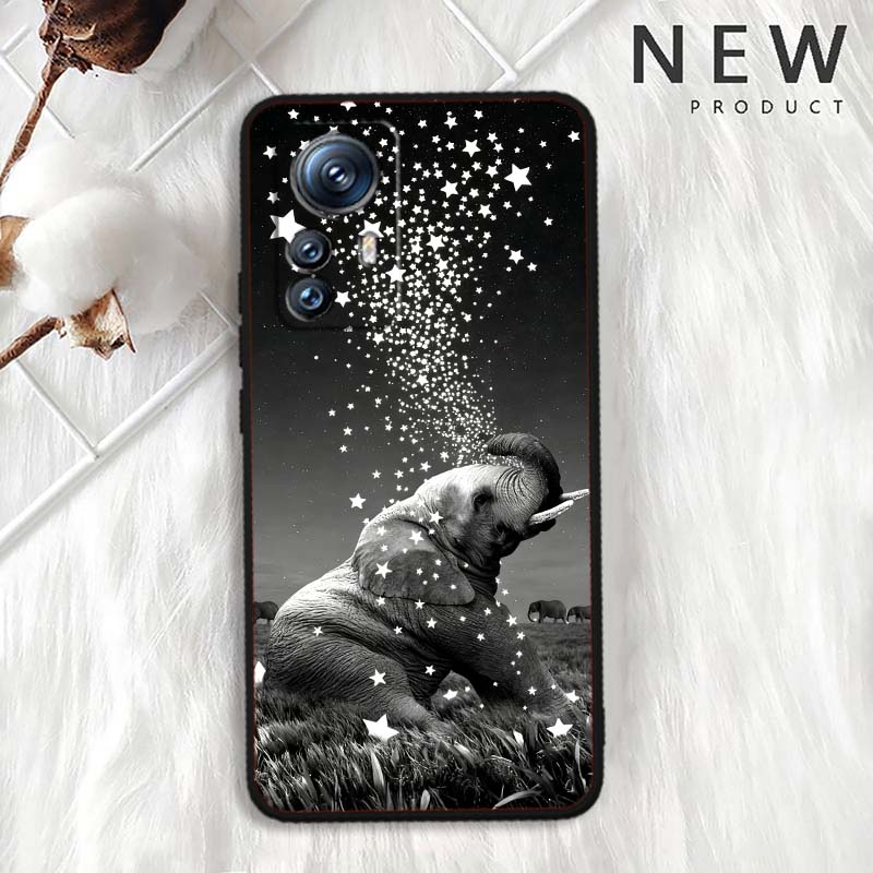Мультяшные Аниме Животные Для Xiaomi Mi 15 14 13 13T 12 12T 12S 11 11i 11T Pro Ultra Lite 5G Черный Мягкий Чехол Для Телефона