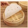 50Pcs 4/6/8/10in Bamboo Steamer Papers Restaurant Oil Paper Non-Stick Steamer Mat  Cooking Tools