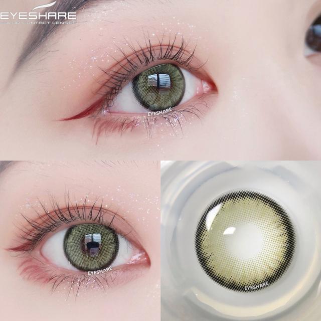 Eyeshare Natural Color Lens Eyes 2pcs Color Contact Lenses For Eye Blue Beauty Contact Lenses Eye Yearly Cosmetic Color Lens