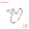 Классическое кольцо Lindon из стерлингового серебра 925 пробы с цирконом, женские ювелирные изделия, свадебный подарок для вечеринки
