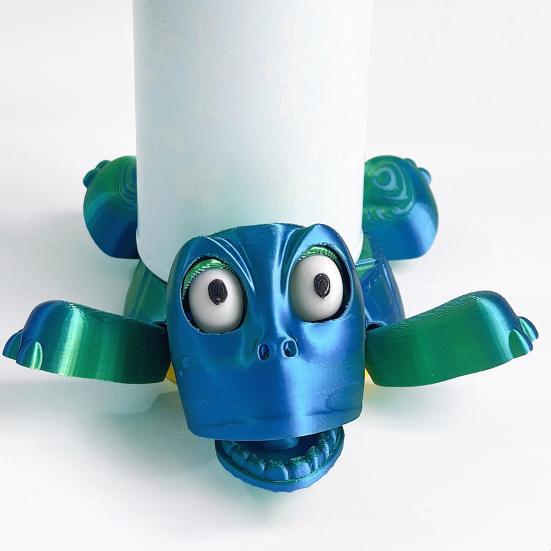 Подставки под стаканы в виде черепахи, напечатанные на 3D-принтере, забавные измельченные подставки под стаканы для напитков, очаровательная чашка в виде черепахи