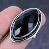 Black Onyx Gemstone 925 Steling Silver Jewelry Ring Size 7.5
