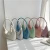 Spring PU Small Handbag Women's Niche High-end Sense Handbag Fashion Glossy Underarm Bag Women