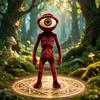 Плюшевая игрушка 35 см, Мягкая мягкая игрушка-кукла с дизайном одного глаза для подарка и коллекции