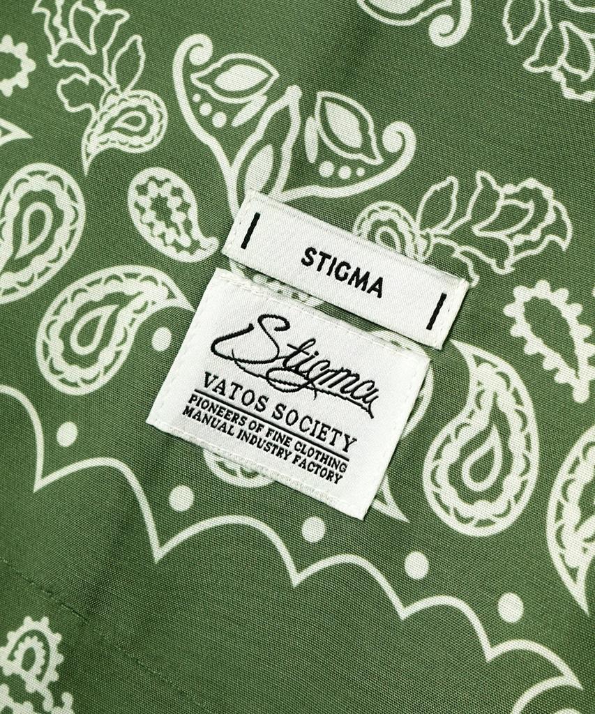 STIGMA 23 Рубашки с коротким рукавом Paisley Хаки