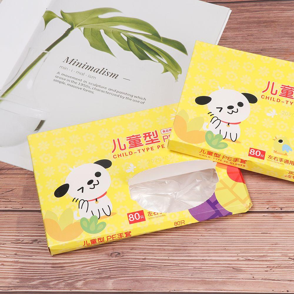 Kitchen Safety Vegetable Fruit Plastic Clear Food Children Disposable Gloves Avoid Direct Touch
