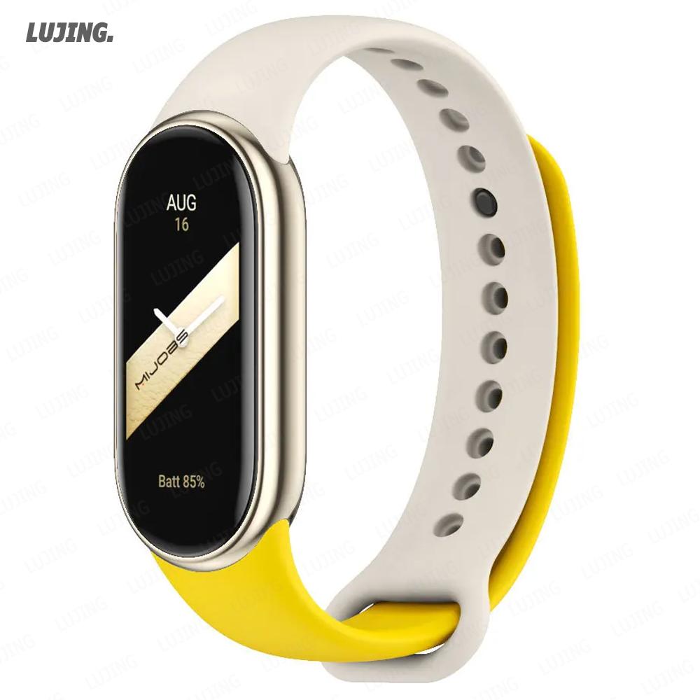Мягкий силиконовый ремешок для часов для Xiaomi Smart Band 10 NFC Смарт-часы Замена ремешка Спортивный браслет correa Mi Band 8/9 Аксессуары