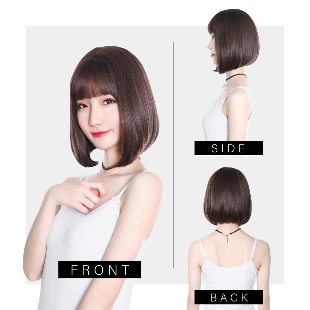 TefuRe Wig Short Bob Wig Small Face Wig D-3079LATTE