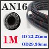 Fuel Hose Oil Gas Line 1M  AN4 AN6 AN8 AN10 AN12 AN16 AN20 Cooler Hose Line Pipe Tube Nylon Stainless Steel Braided CPE Rubber