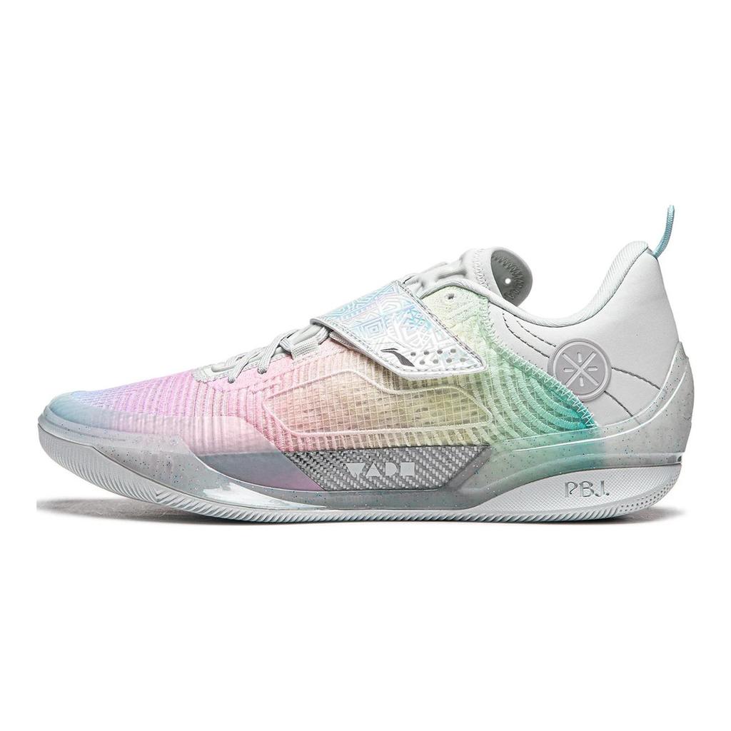 Баскетбольные кроссовки Li Ning Wade 808 4 Ultra Мужские Низкие Frost White/Soft Cherry Blossom Pink/Sky Blue ABAU031-8