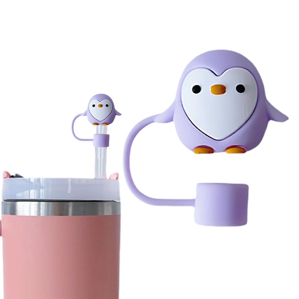Крышка для трубочки Penguin, силиконовая крышка для трубочки, 10 мм, пылезащитная крышка для чашки Stanleys Reusab W0C0