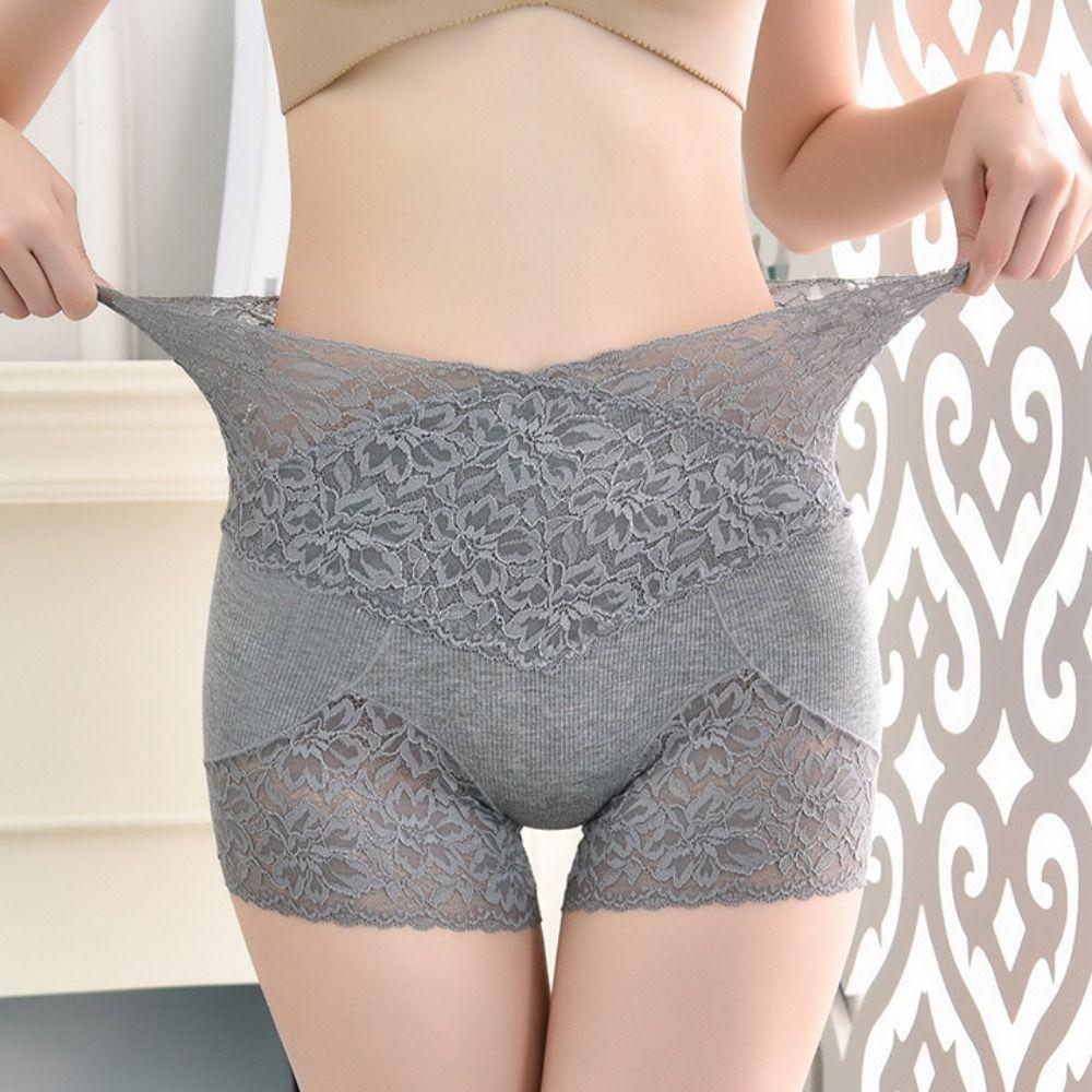 Tummy Control Seamless Shorts Transparent Ladies Leggings Shorts Sweet Lace Safety Pants Ladies