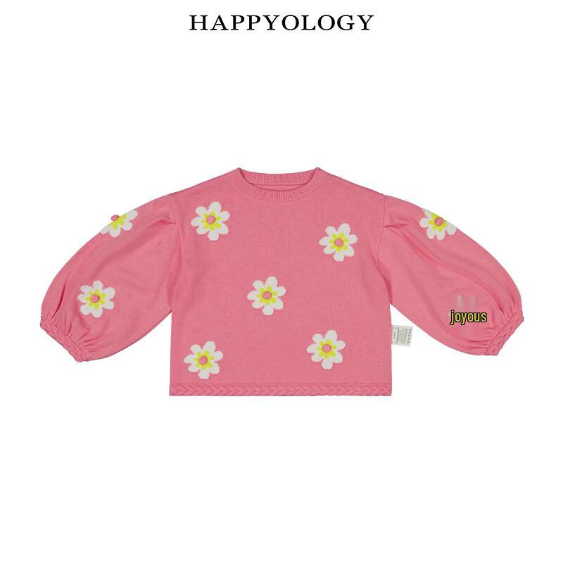 Девочковый джемпер Happyology с цветочной вышивкой