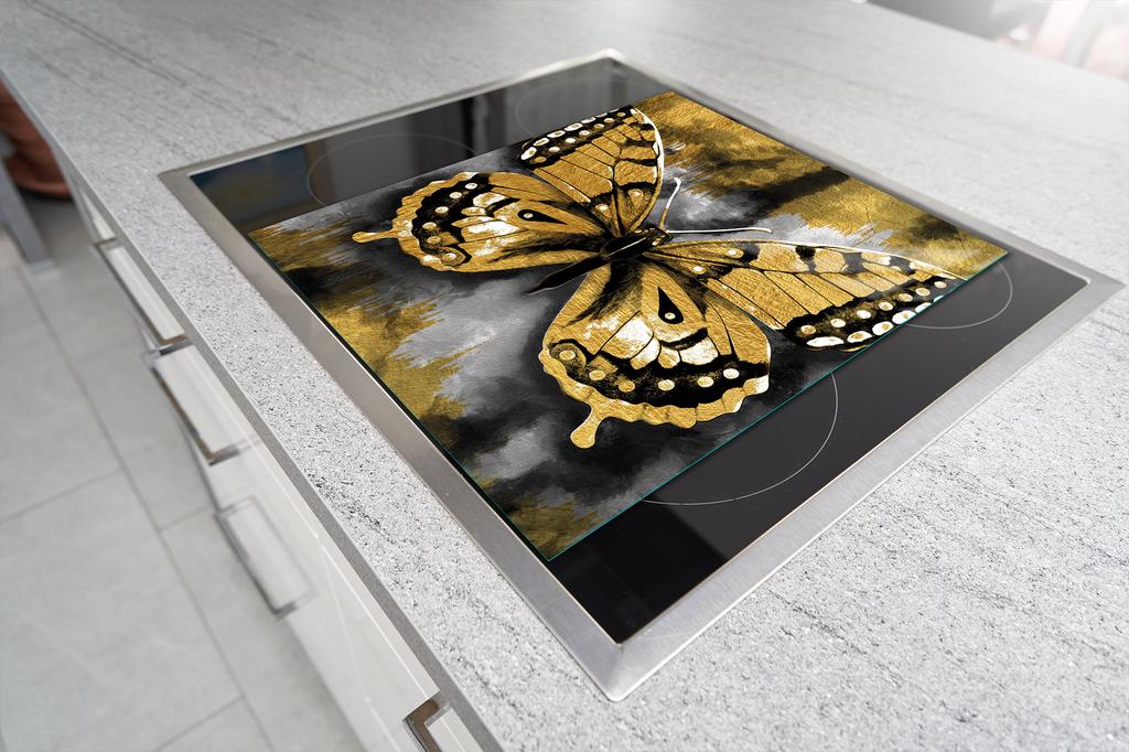 SZKLANA DESKA DO KROJENIA 45x52 MOTYL