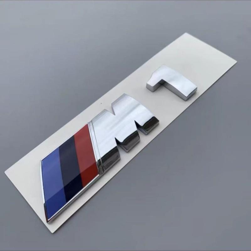 BBKI7 3D Emblem Car Fender Side Rear Trunk Badge M Logo Sticker Number Decal For BMW M1 M2 M3 M4 M5 M6 M7 Performance Auto Accessories