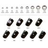 1440PCS Multi-size Crystal Nail Rhinestones Flat Bottom Clear Jewel Gems DIY Nail Art Decorations Strass Stones
