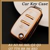 Новый ТПУ Чехол-книжка для автомобильного ключа, оболочка, брелок, автоаксессуары для A1 A3 A6 A6L Q2 Q3 Q7 TTS R8 S6 RS3 Защитник