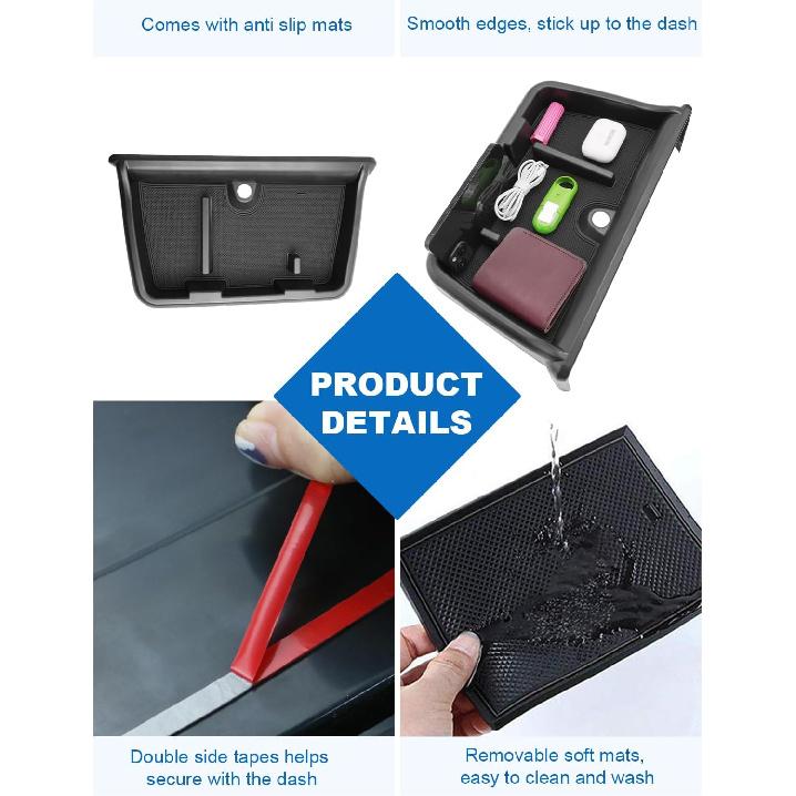 CDEFG Для 2024 2025 2026 Toyota Grand Highlander Ящик для хранения на приборной панели 12,3-дюймовый экран Совместим с 2024 2025 2026 Toyota Grand Highlander